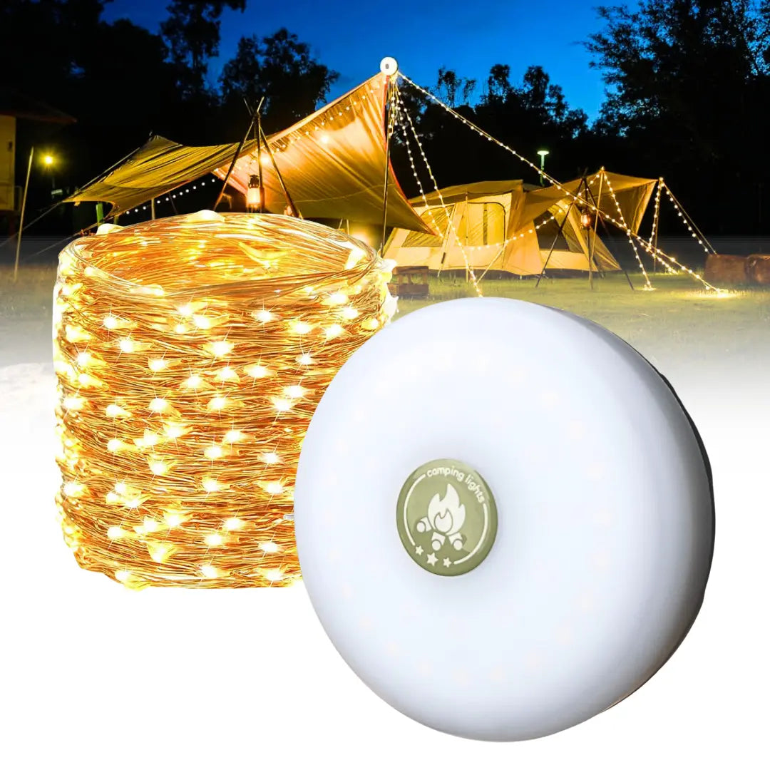 CampGlow™ Retractable 10m String Lights - The Magic of Light & Color