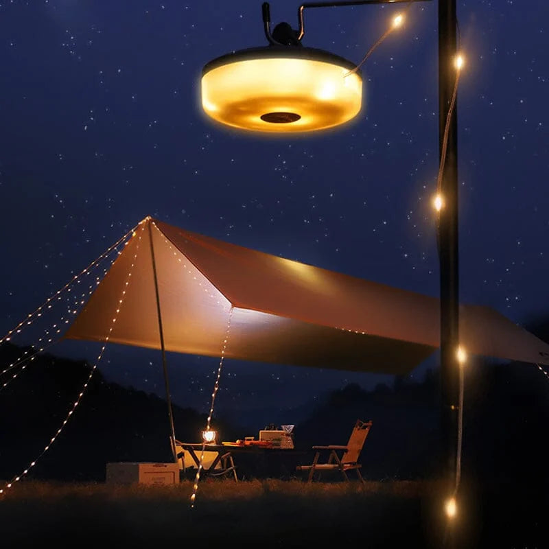 CampGlow™ Retractable 10m String Lights - The Magic of Light & Color