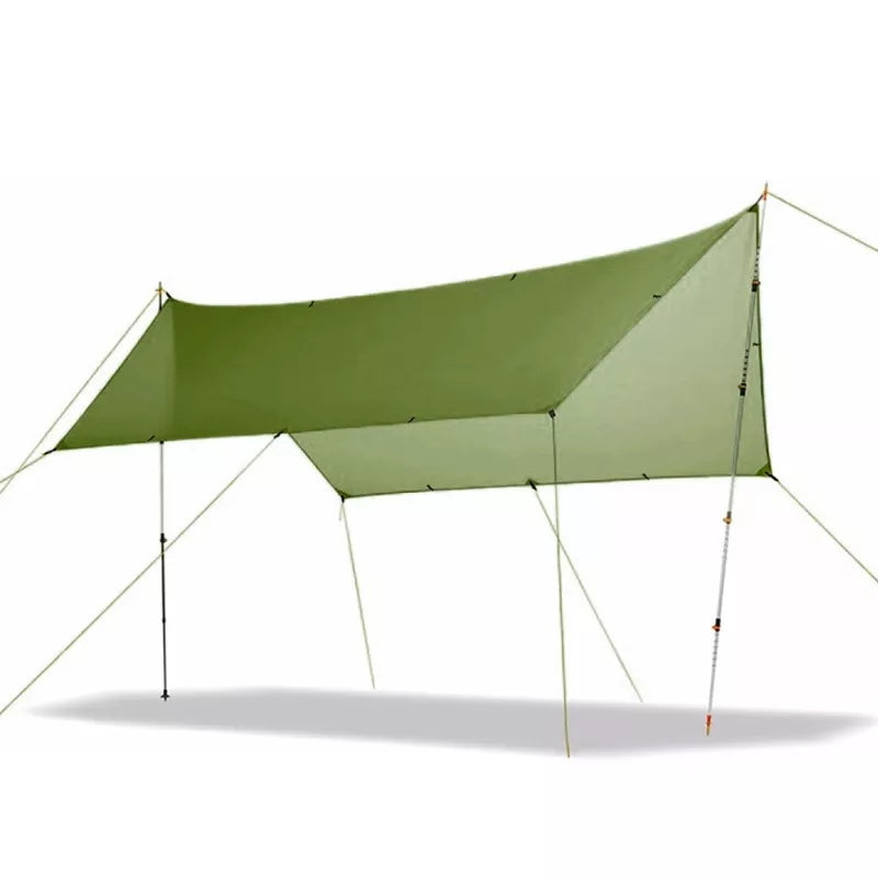 High-Quality Outdoor Camping Tent Tarp - 3x3M, 4x3M, 5x3M, 15D Nylon Silicone Coating