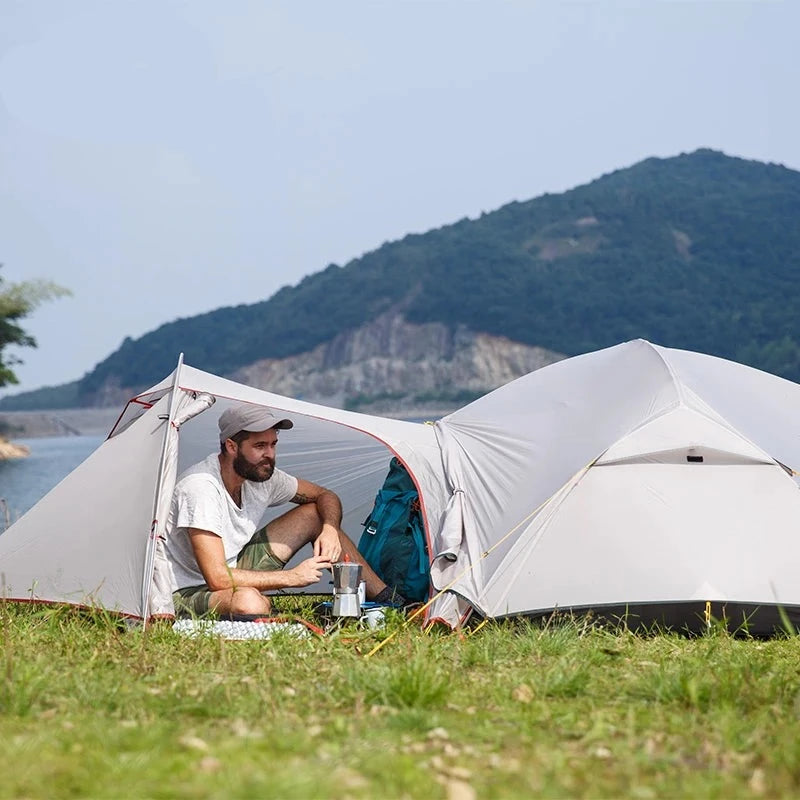 Tenda de mochila ultraleve Naturehike Mongar 2 - 2 pessoas, 20D à prova d'água