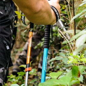 Pólo de trekking ultraleve - bengala telescópica dobrável para adultos e crianças 