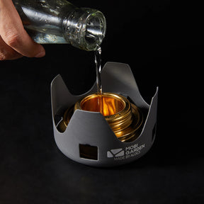 MOBIGARDEN Ultralight Alcohol Stove: Compact Outdoor Cooking