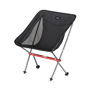 Heavy-Duty Folding Camping Chair with Lumbar Back Support