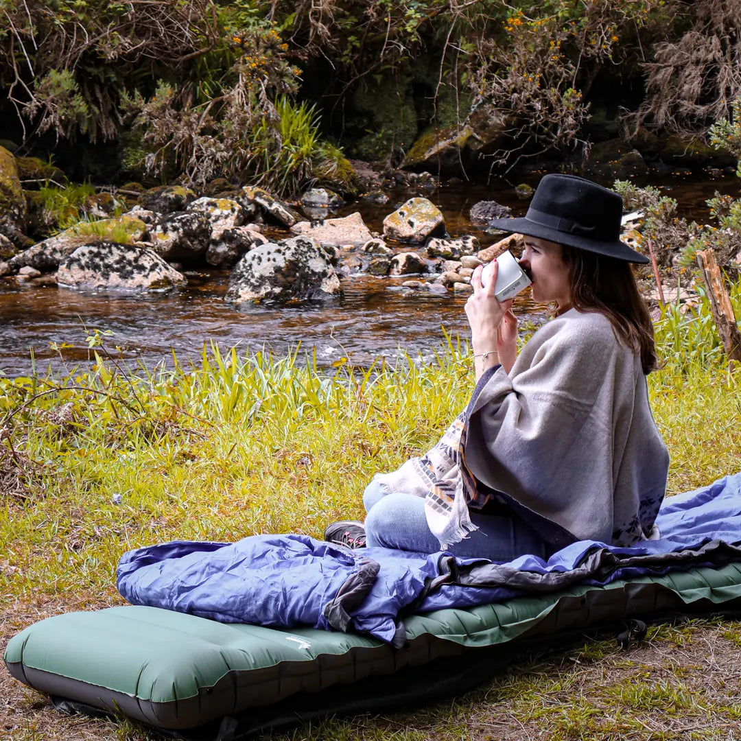 GreenCloud UltraComfort Sleeping Pad: Where Luxury Meets Adventure™ (Limited Stock)