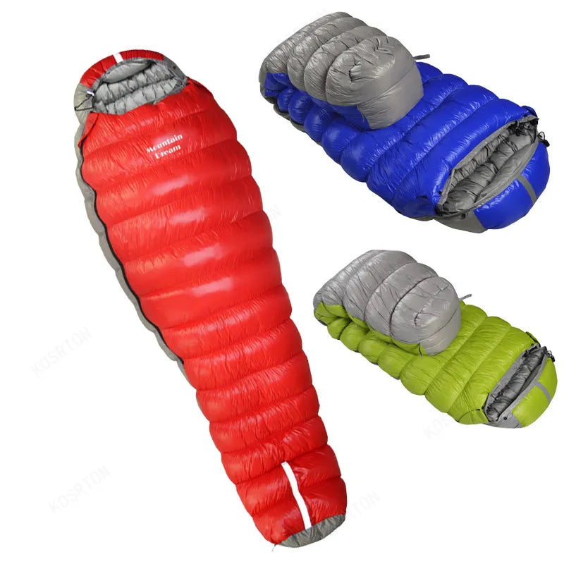 Winter-Ready Oversized Mummy Sleeping Bag - Very Warm, Ideal for Camping and Hiking Adventures