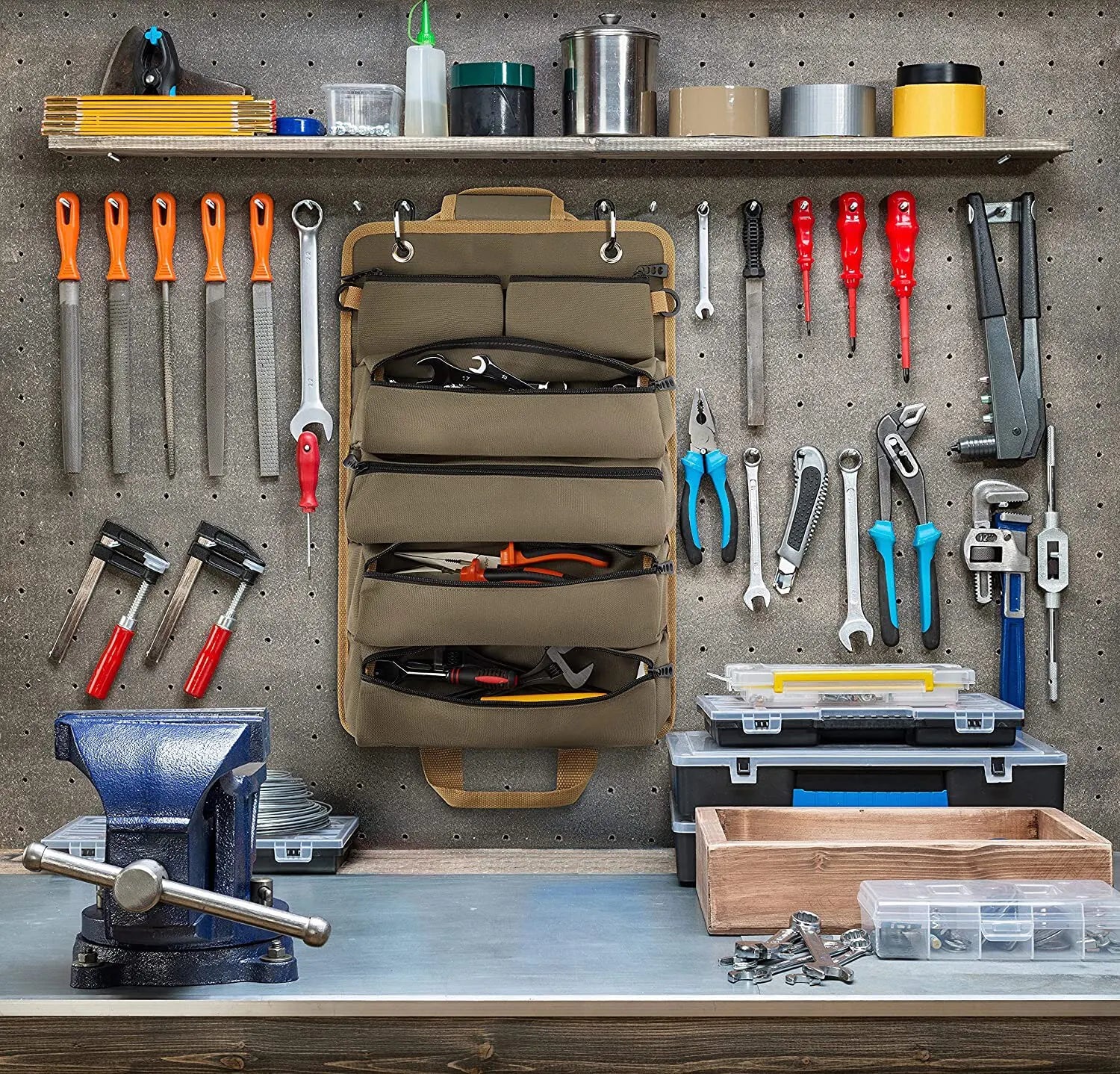 CampMate Tool Roll: Professional Rolled Portable Waterproof Storage
