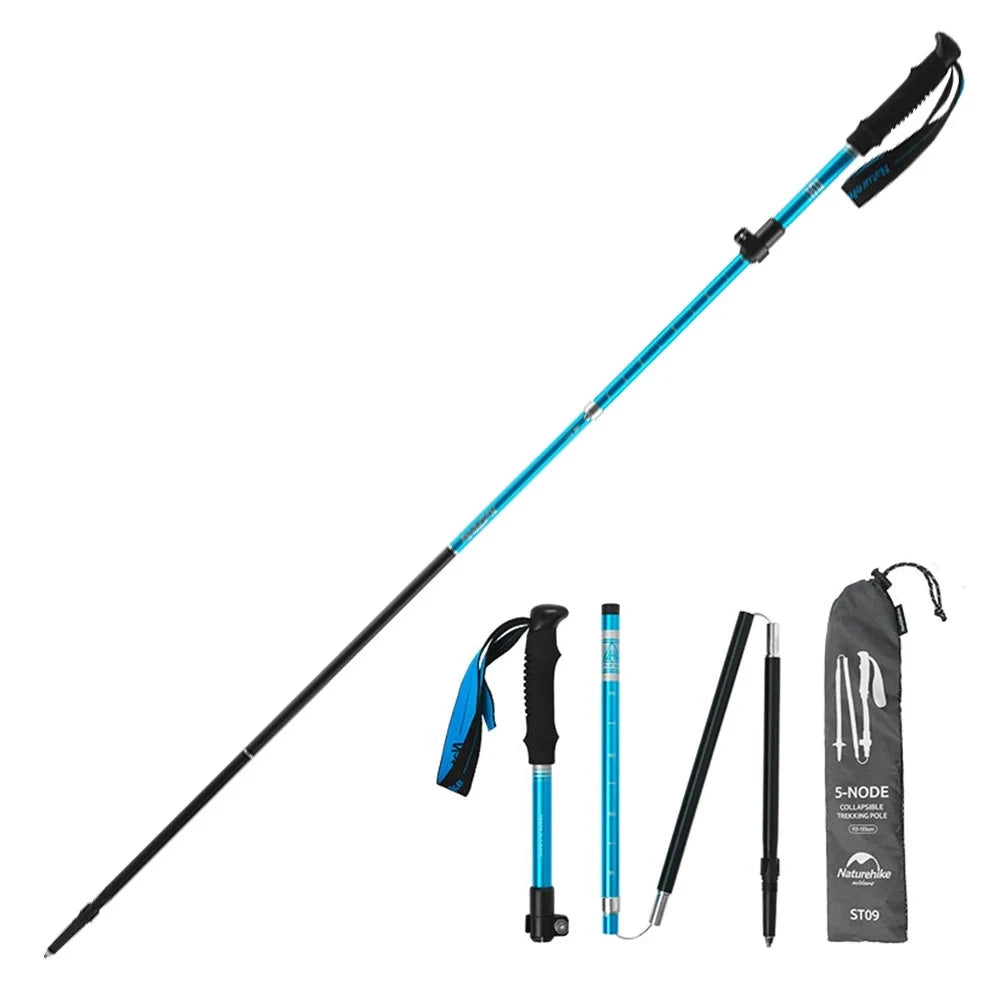 Three Sections Folding Trekking Poles for Hiking