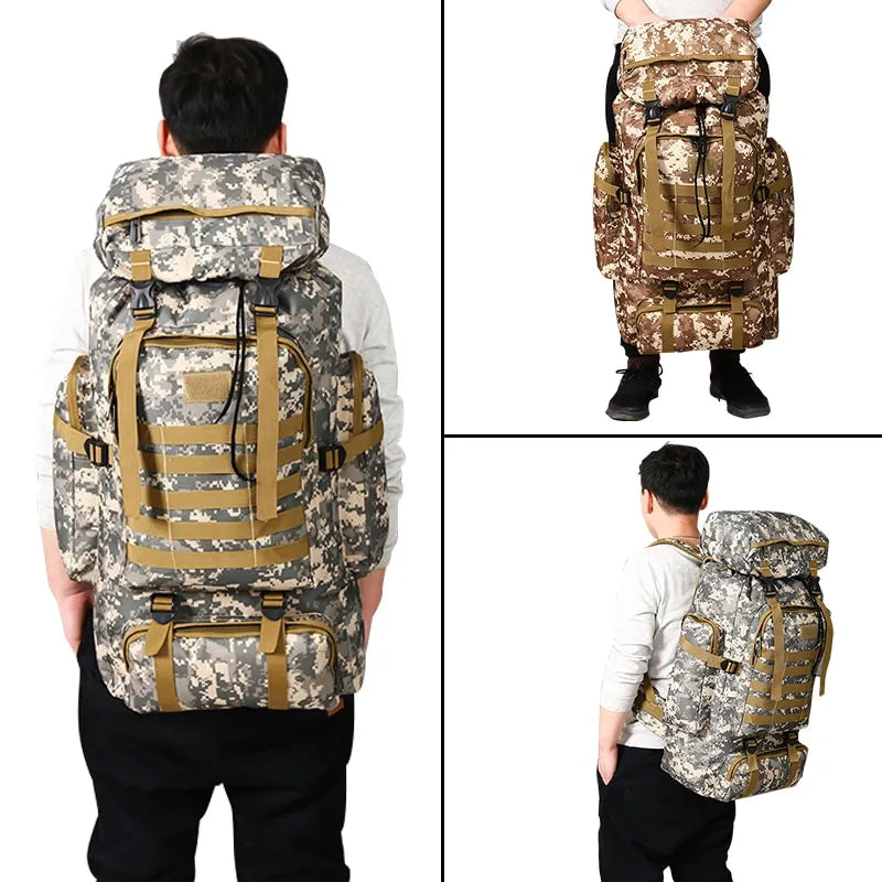 Camouflage Military backpack for Men Large Capacity and Waterproof