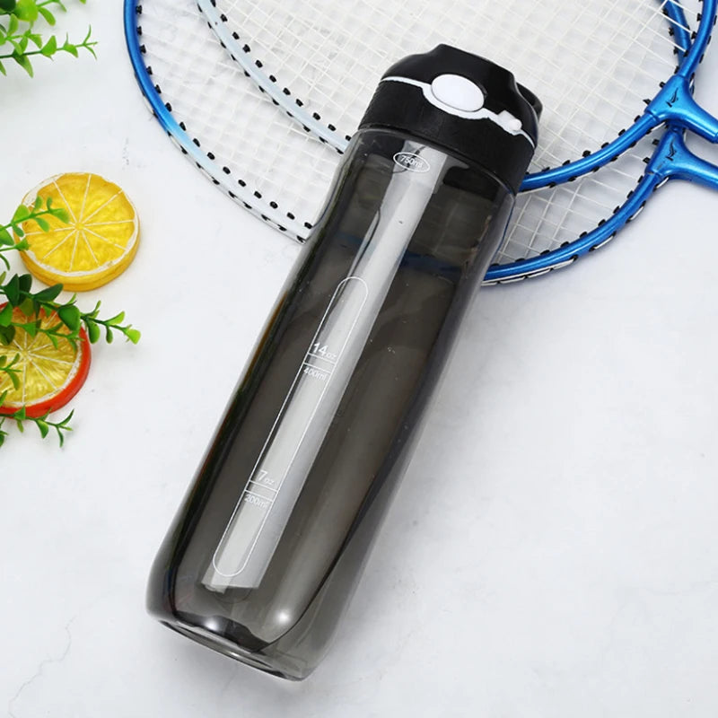 750ml Outdoor Sports Water Bottle with Straw, BPA-Free for Camping, Hiking, and More