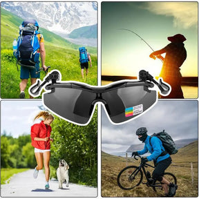 New Polarized Clip Cap Sunglasses - Eye Protection for Outdoor Adventures