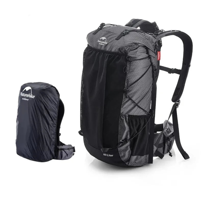 ExplorePro Adventure 60 + 5L: mochila de caminhada de grande capacidade com design ergonômico e recursos à prova d'água