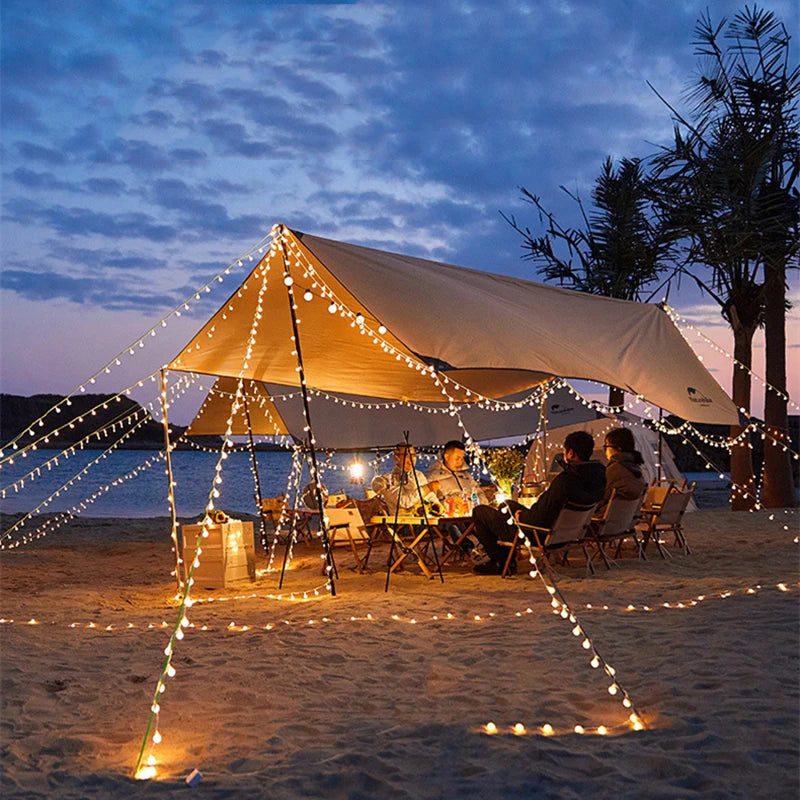 EnchantGlo Outdoor LED String Lights: Waterproof, USB/Battery Powered, Perfect for Camping, Gardens, and Events (3M/6M/10M)