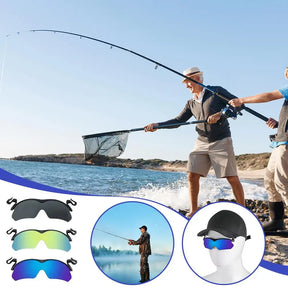 New Polarized Clip Cap Sunglasses - Eye Protection for Outdoor Adventures