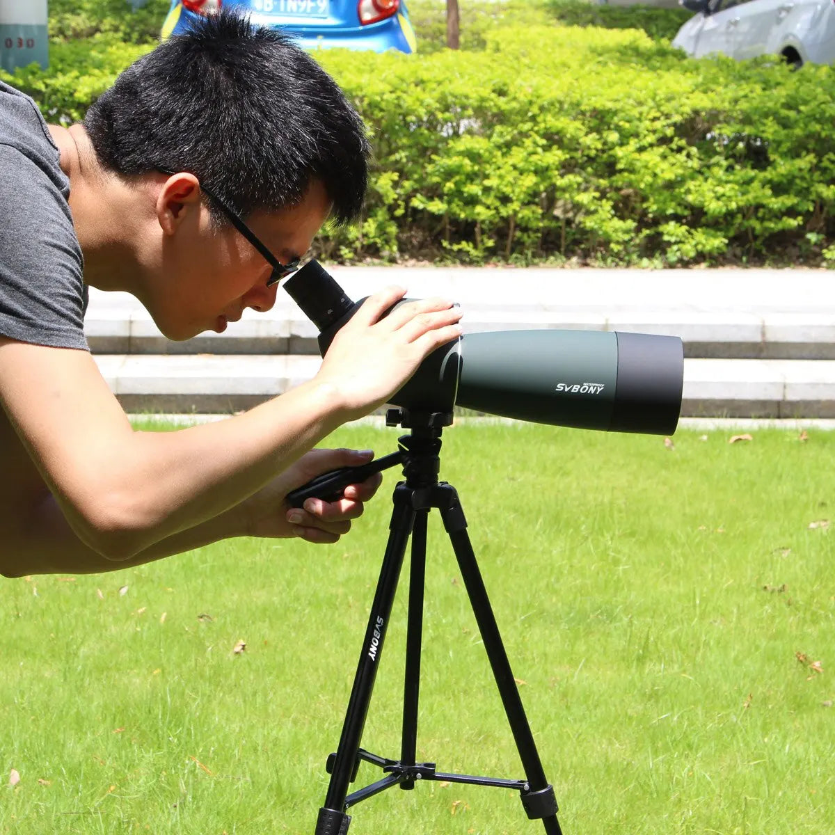 Telescope Spotting Scope - Powerful Monoculars, Binoculars, Bak4 FMC, Waterproof, with Tripod for Camping