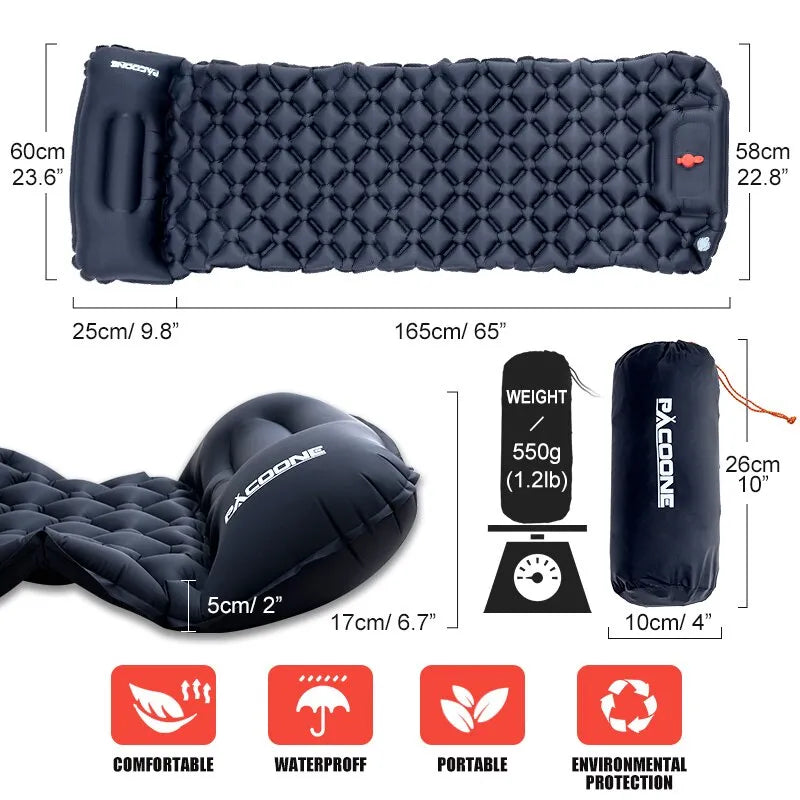 Camping Sleeping Pad Inflatable Mattress