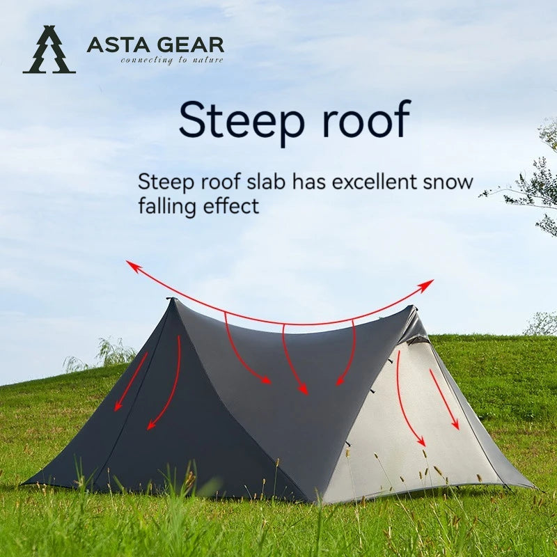 Ultralight Double-Sided Silicone-Coated Pyramid Tent