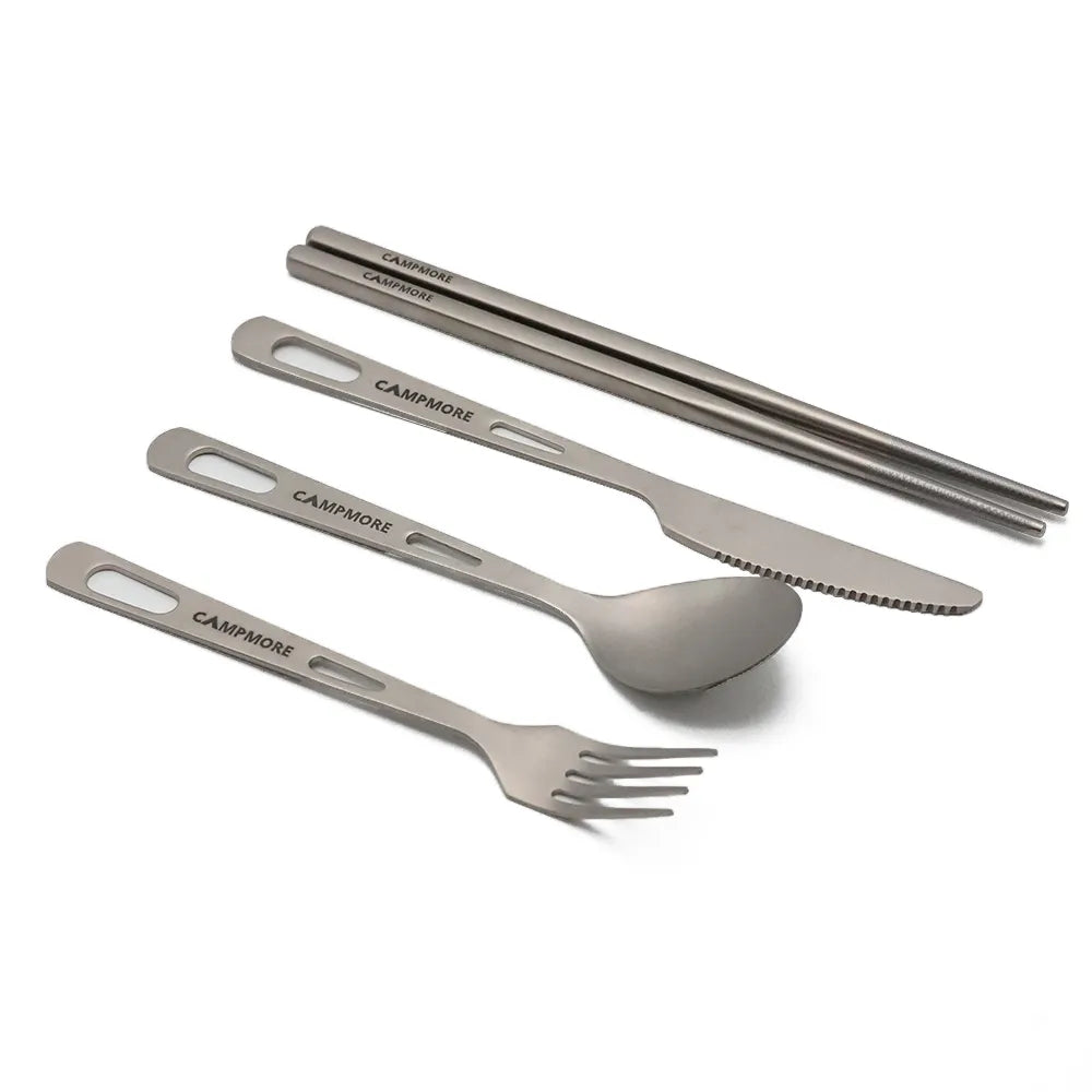 Titanium Tableware - Ultralight Cutlery Set for Camping