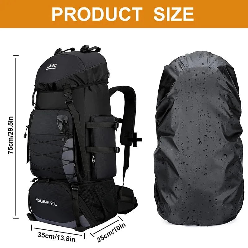 90L Adventure Travel Backpack – Your Ultimate Companion for Outdoor Exploration!