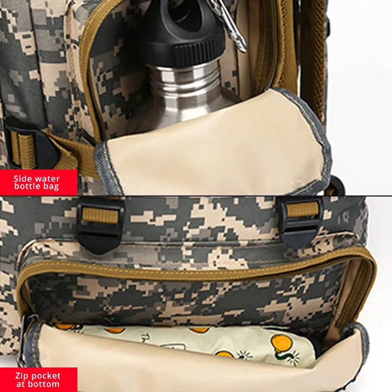 Camouflage Military backpack for Men Large Capacity and Waterproof