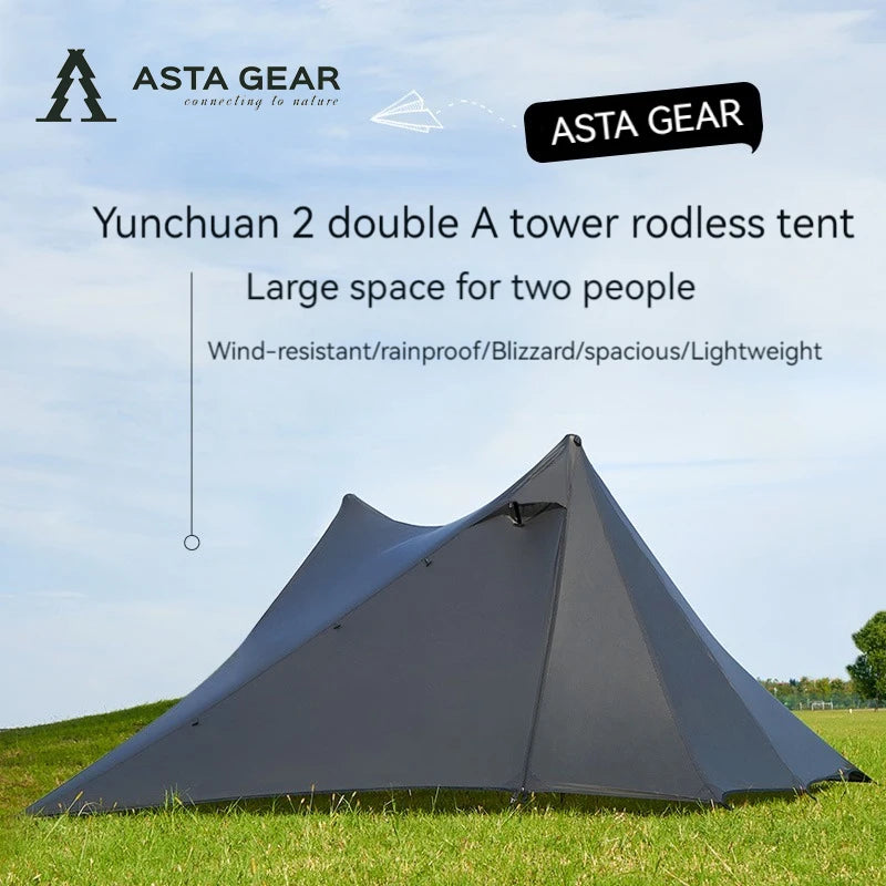 Ultralight Double-Sided Silicone-Coated Pyramid Tent