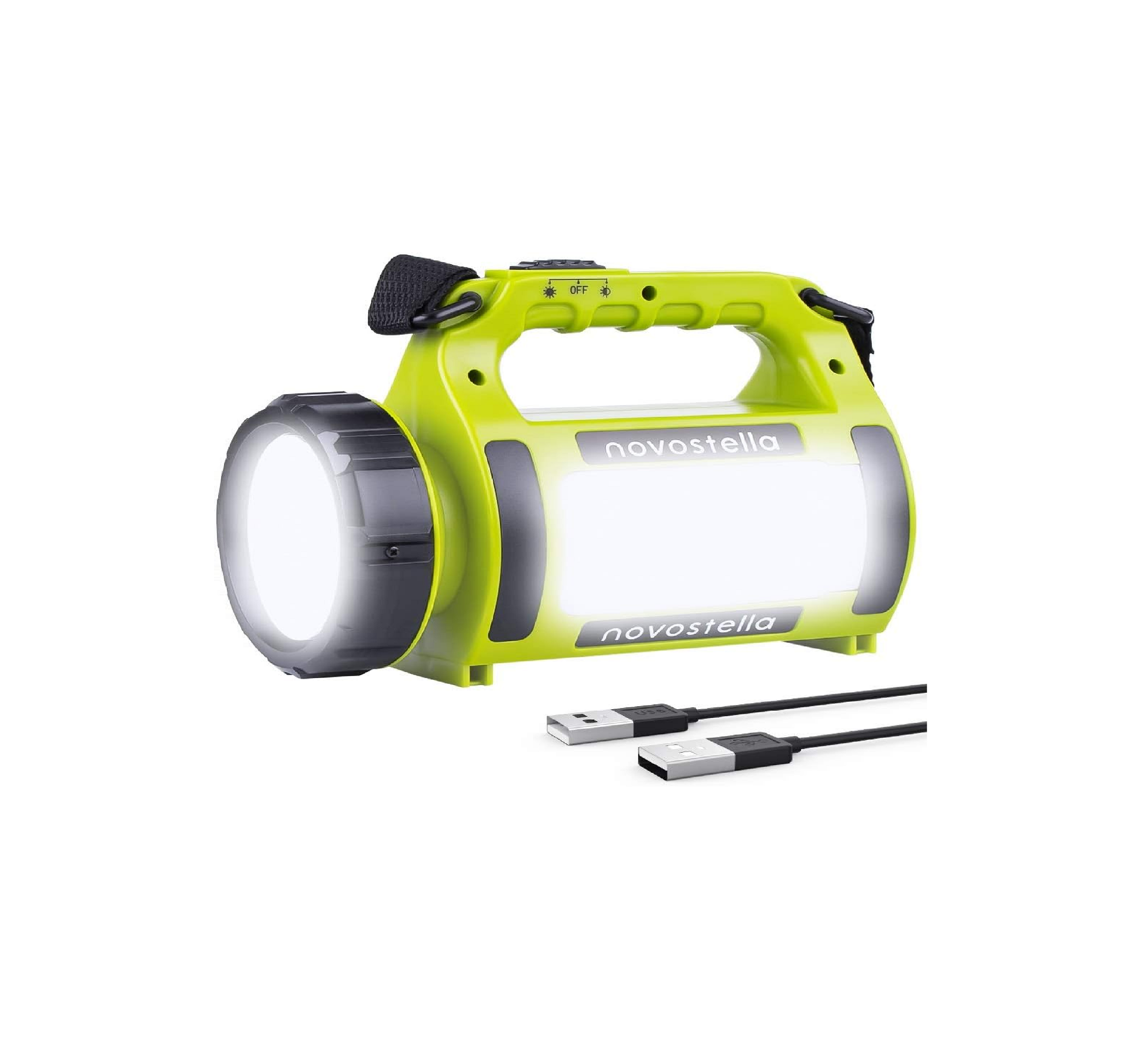 TrailSeeker 650: Rechargeable LED Torch, All-in-One Camping Companion Rechargeable LED Torch: Equipped with a built-in 2000mAh battery and a USB port, this torch offers a reliable source of light and the convenience of charging your mo