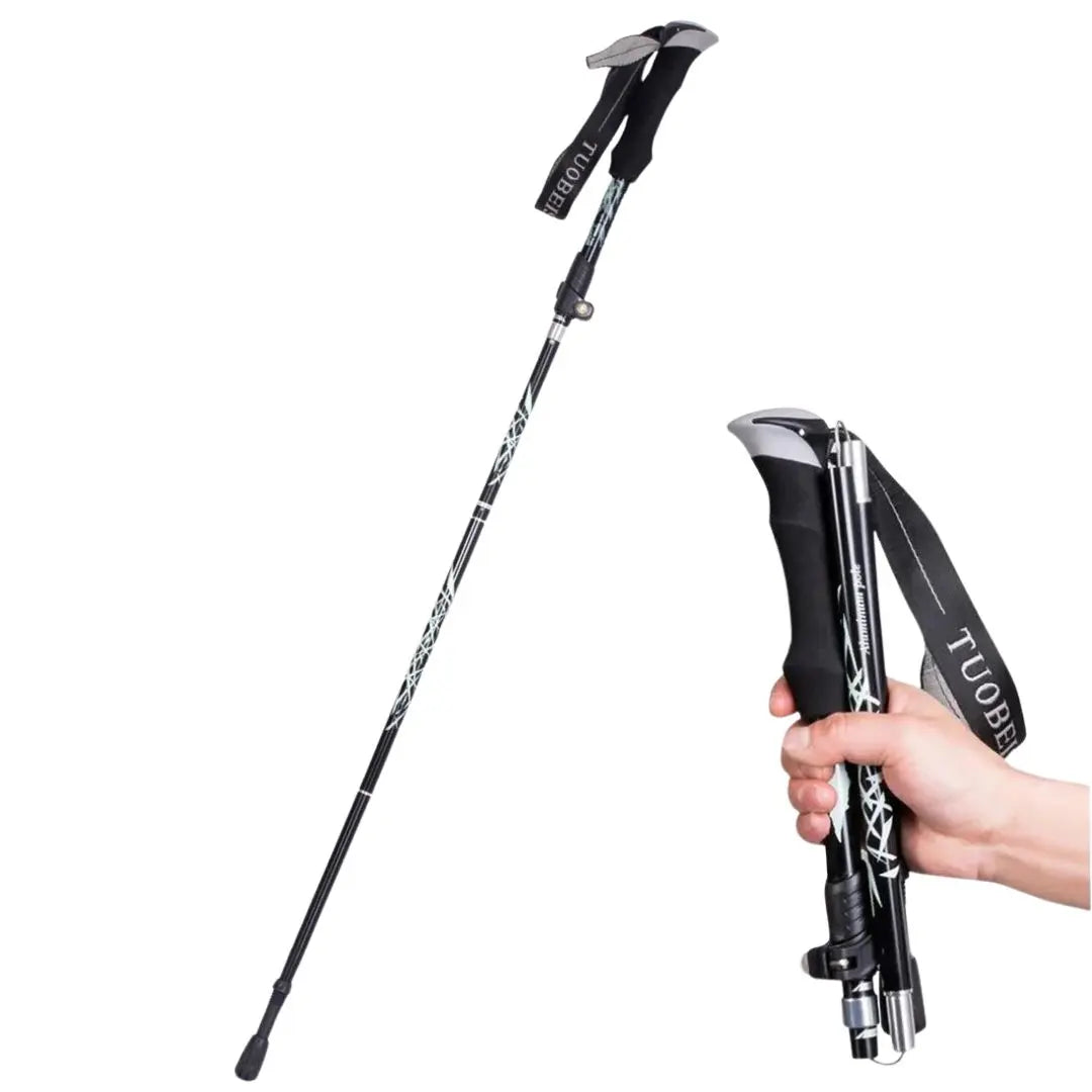 Portable 5-Section Telescopic Outdoor Hiking Poles