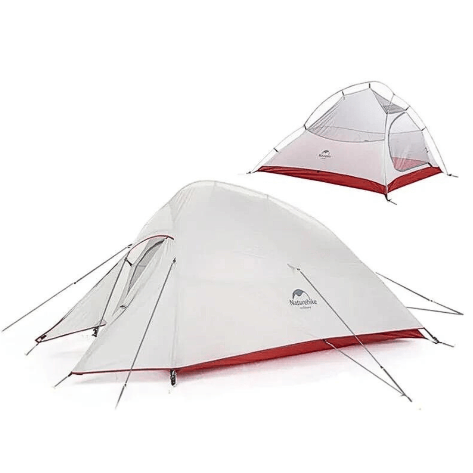 Tenda de acampamento impermeável ultraleve Naturehike CloudUp para aventuras ao ar livre - cinza