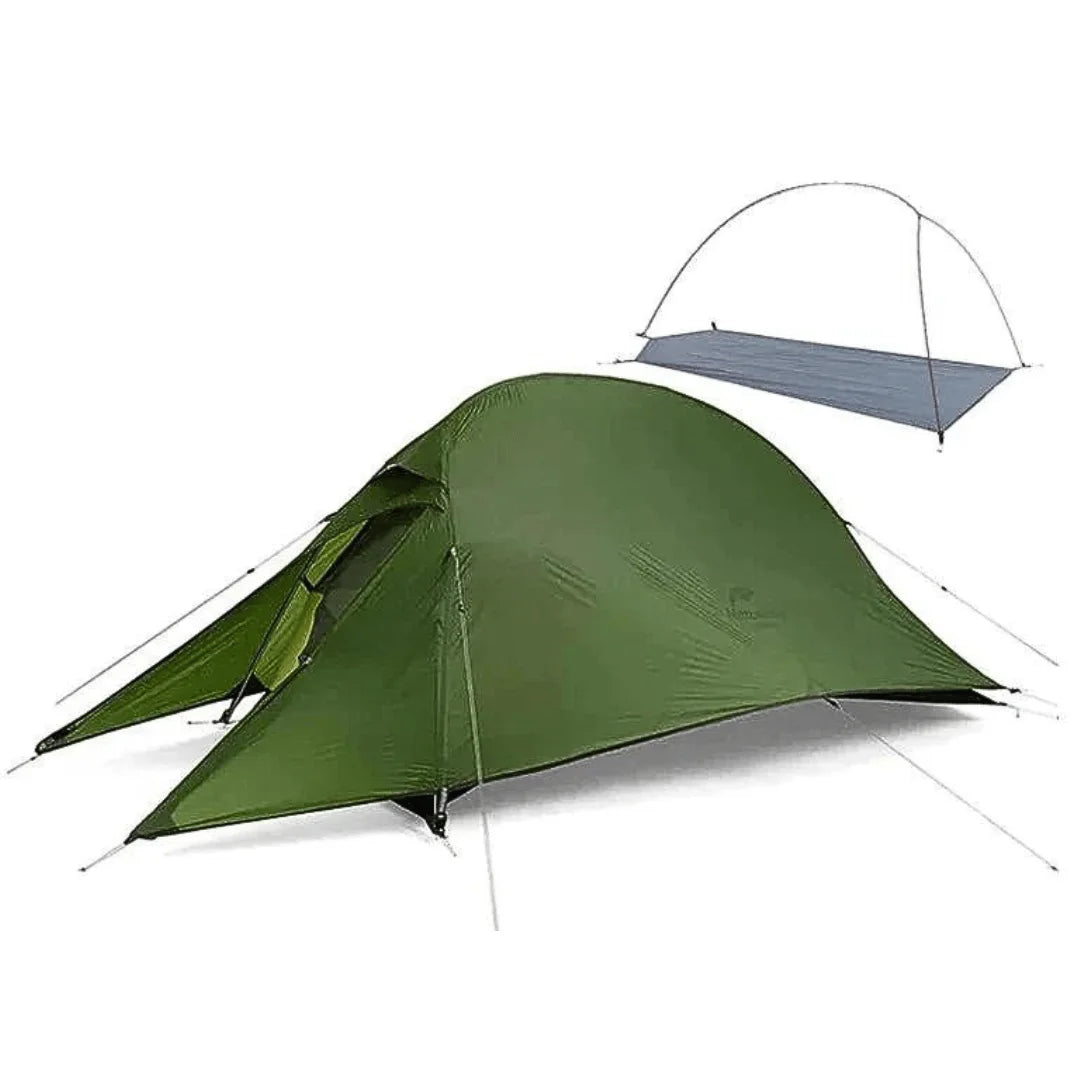 CloudUp Ultralight Waterproof Camping Tent for Outdoor Adventures - Army Green