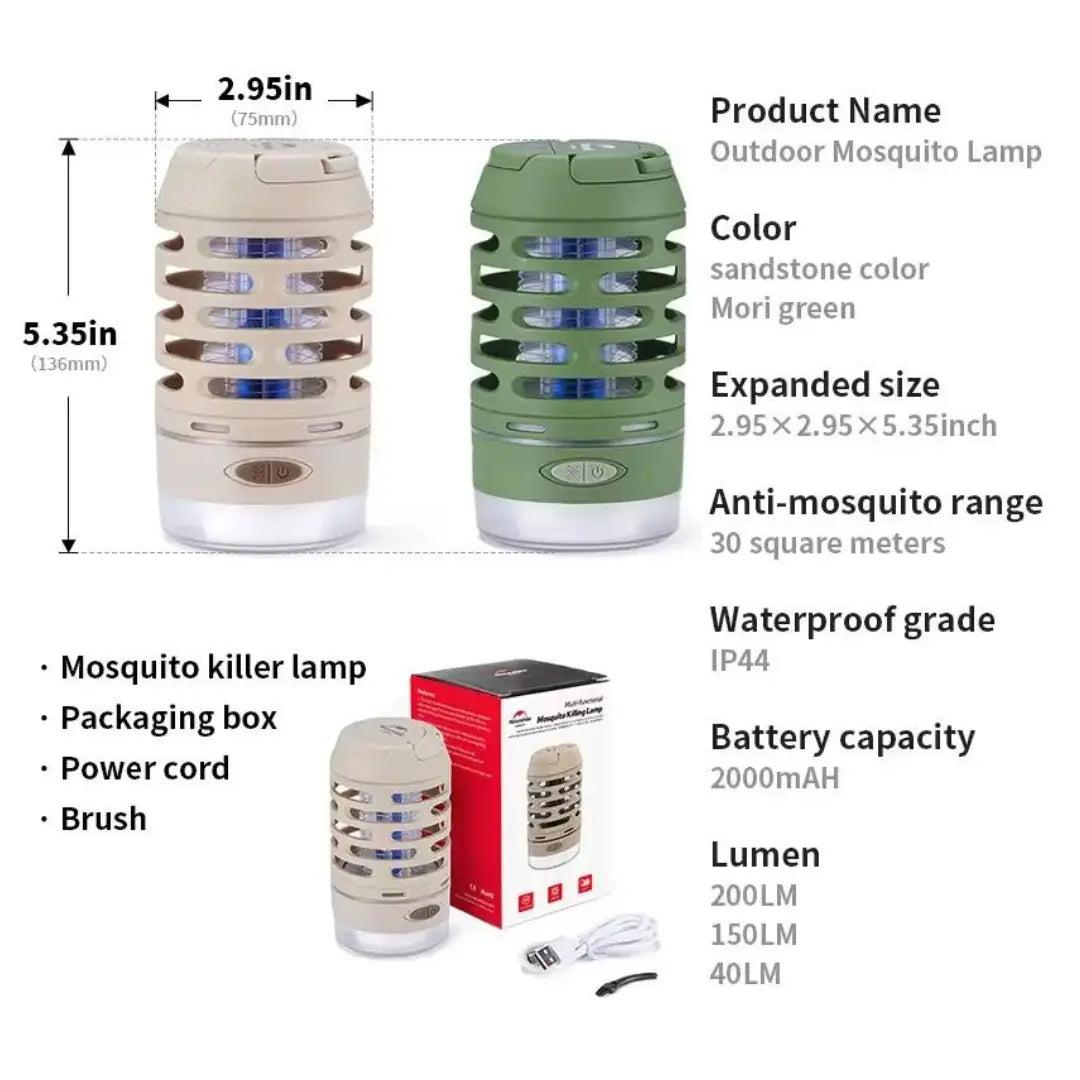 Rechargeable Camping Lantern & Mosquito Repellent