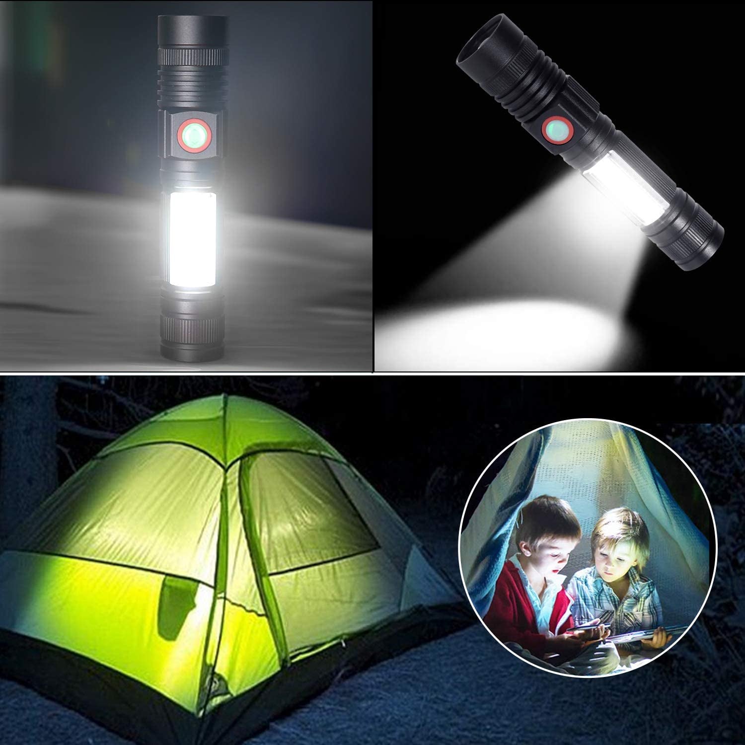 PowerBeam 2500: Rechargeable Mini Magnet Torch with COB Work LightProduct Name: S2600 Tactical Flashlight
Specifications:


[HIGH BRIGHTNESS] The S2600 torch is equipped with XML-T6, providing an extremely high brightness of 2000 L