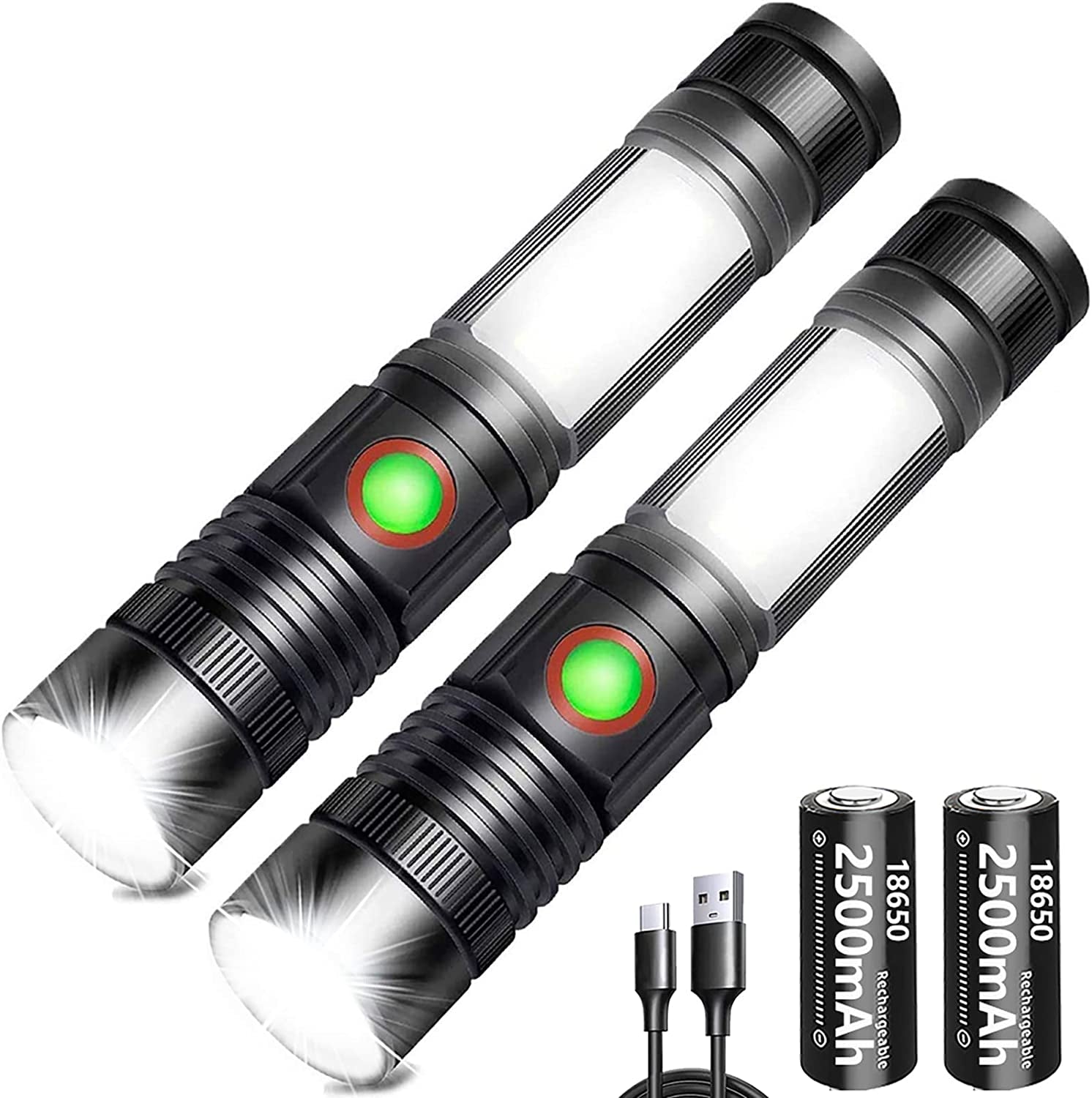 PowerBeam 2500: Rechargeable Mini Magnet Torch with COB Work LightProduct Name: S2600 Tactical Flashlight
Specifications:


[HIGH BRIGHTNESS] The S2600 torch is equipped with XML-T6, providing an extremely high brightness of 2000 L