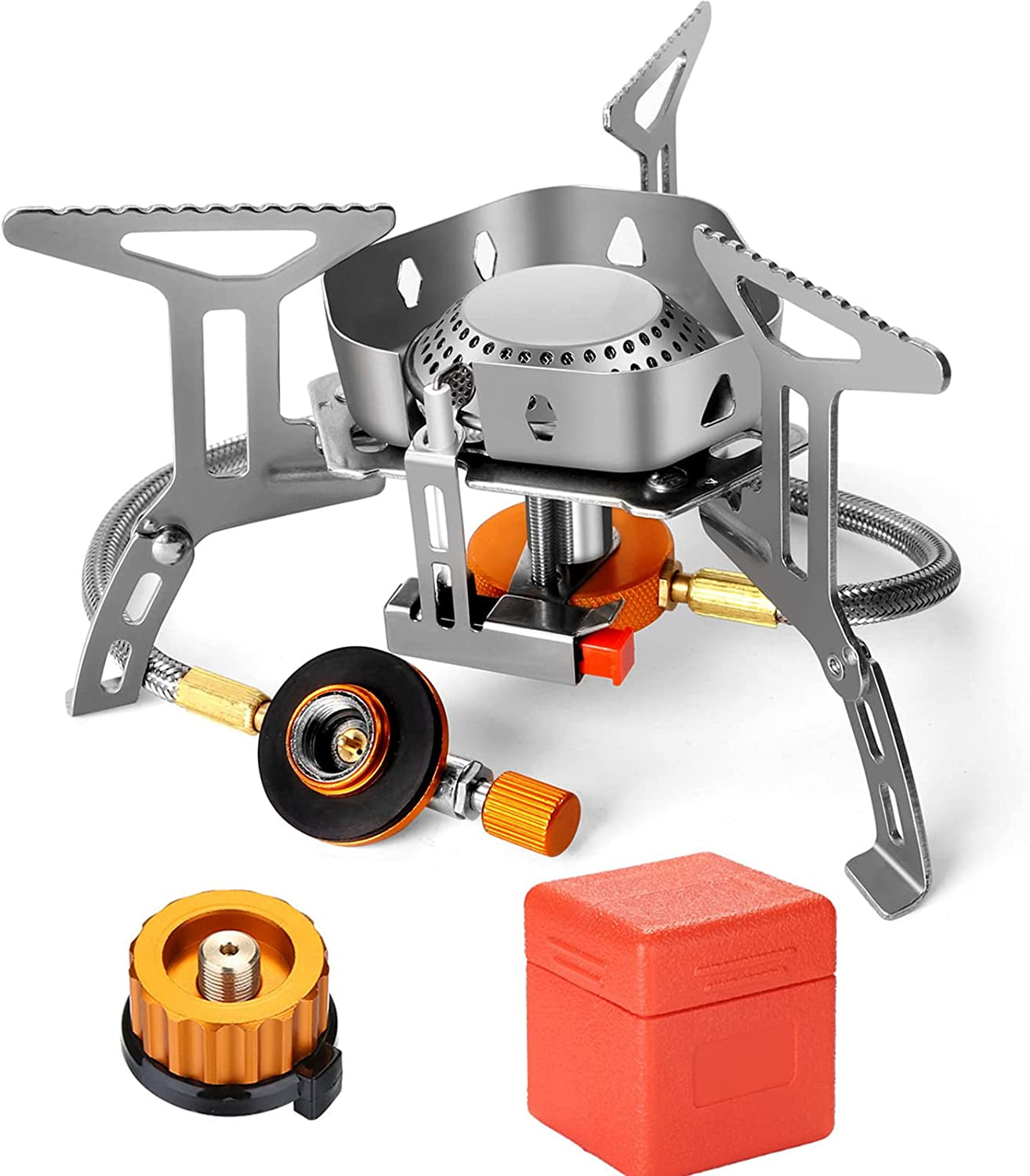 Windproof Camping Gas Stove -  Portable Collapsible Outdoor Camping Stove 