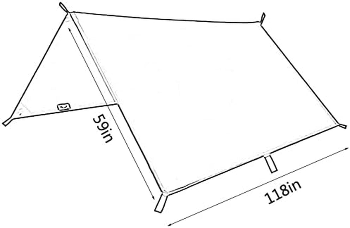 StormGuard 3Mx3M Camping Tarp: Waterproof & Windproof Shelter for Ulti🎪 All-in-One Camping Tarp Kit 🏕️ Equip yourself with everything you need: 4 aluminum wind-proof strips, 6 adjustable nylon ropes, and clips for easy setup. No extr