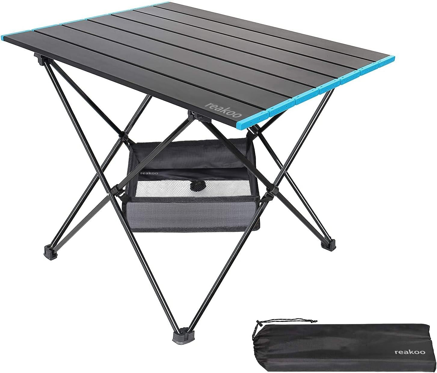  Portable Camping Table: Lightweight Aluminum Tabletop with Carry Bag for Outdoor, BBQ, Picnic, Cooking, Hiking, Fishing
